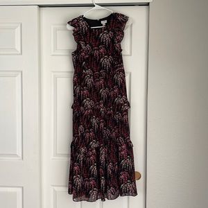 NWT J Crew floral tiered maxi dress